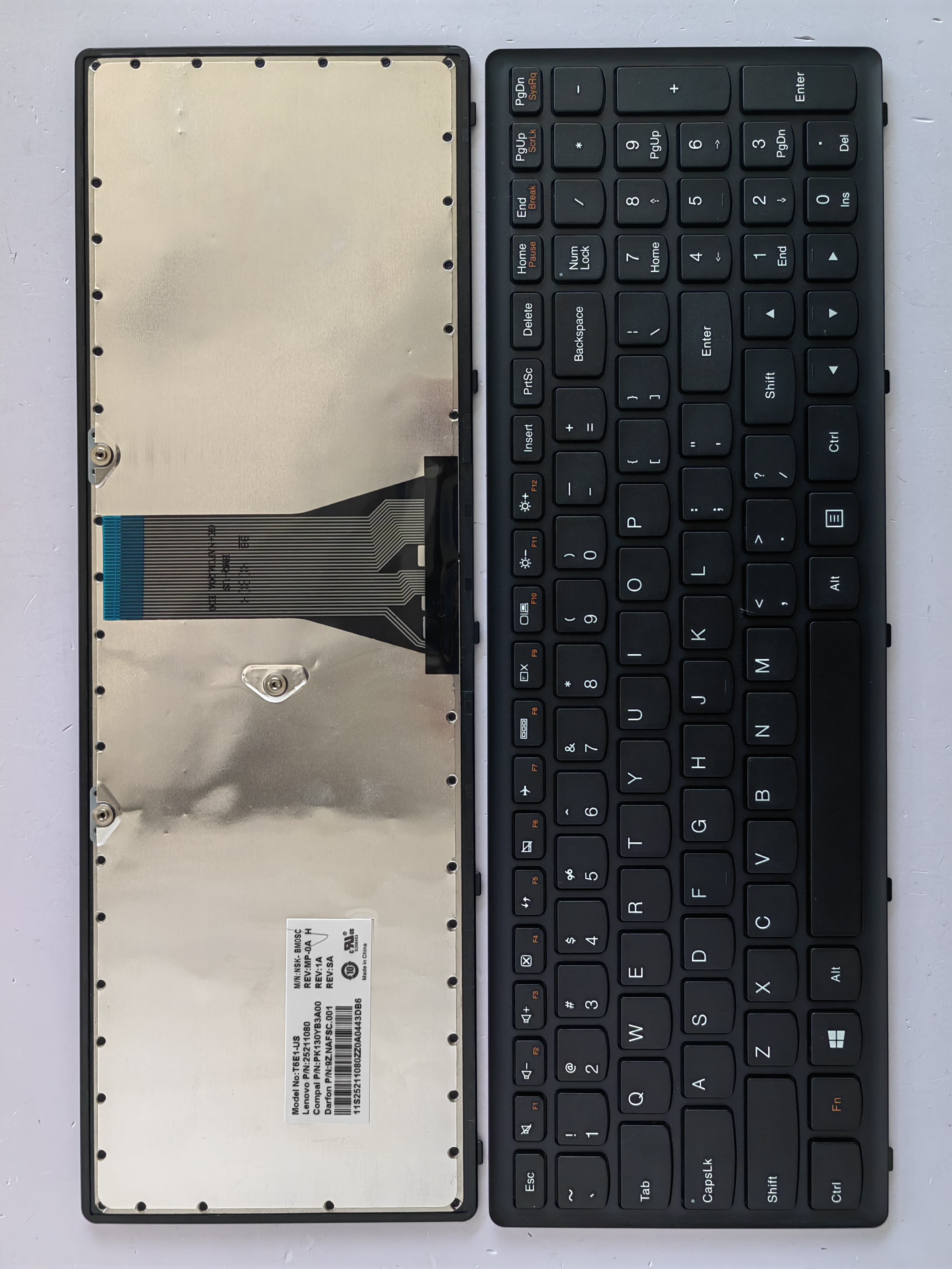 Picture of New Replacement Laptop Keyboard For LENOVO G500S BLACK FRAME BLACK Backlit US Layout